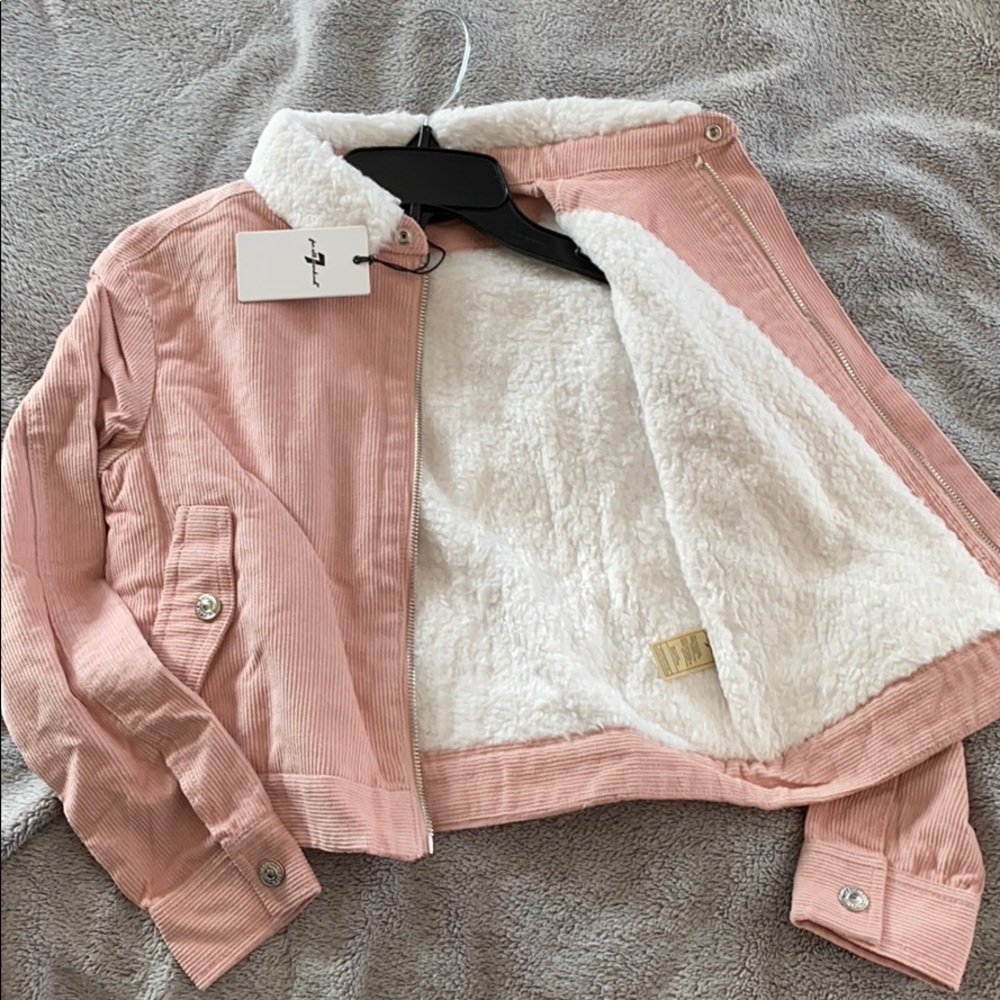 7 For Mankind Faux Shearling Lined Corduroy Jacket